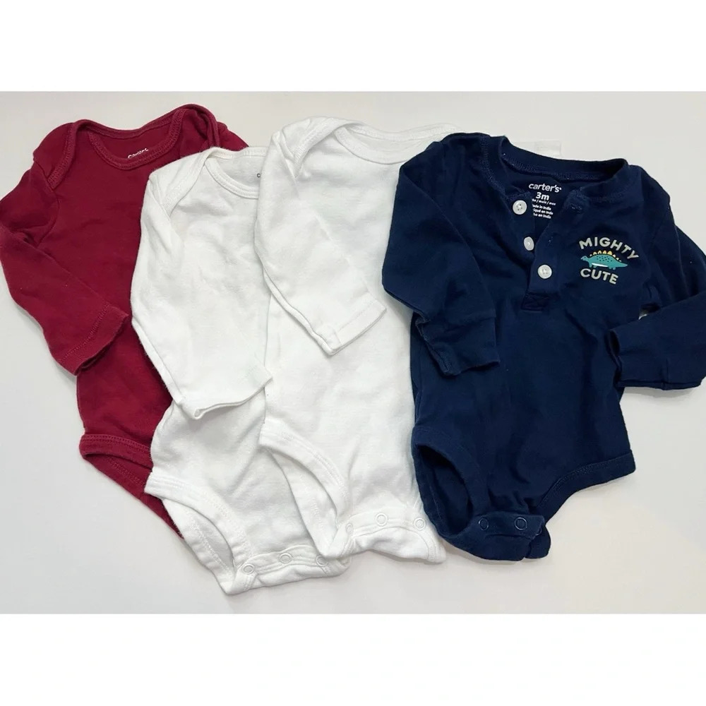 Carters • 4 Pack Baby Onesies 3 Months